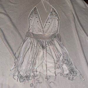 Romper, sparkly and white, Nashville nights